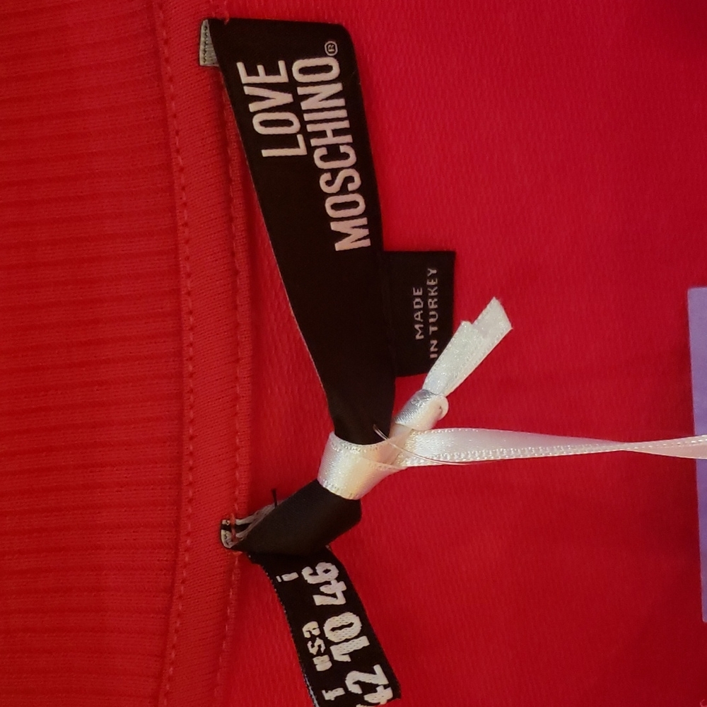 Nwt Moschino 10 Burgundy SWEATSHIRT - Picture 7 of 16